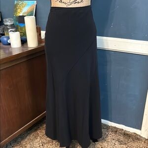 Focus 2000 Black Trumpet Maxi Skirt for Work